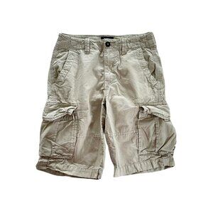 American Eagle Men's Sz 28  Beige Longboard Cargo Shorts